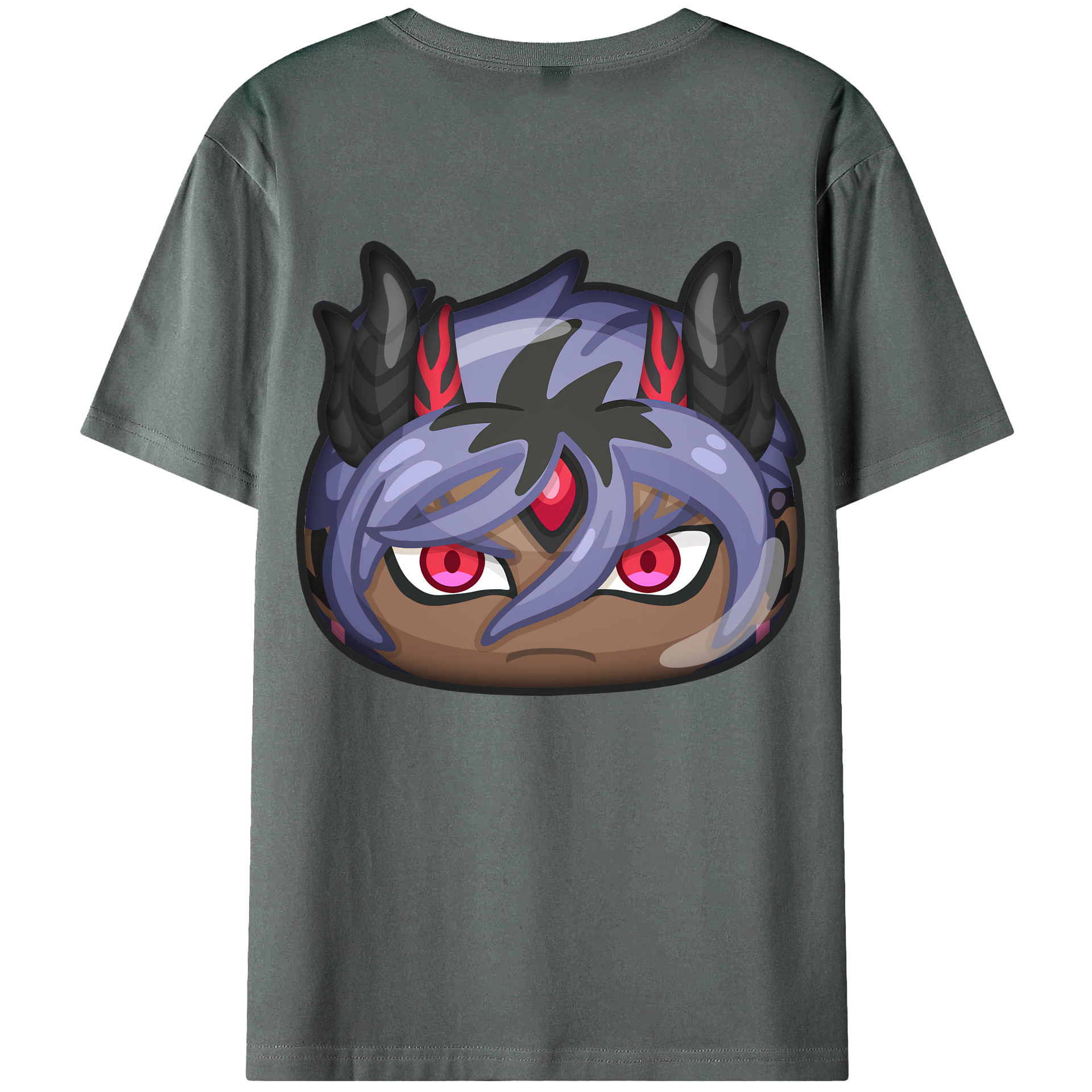 （画像用） 妖怪ウォッチ Yo-kai Watch 綿100％ メンズ半袖Tシャツ（バックプリント） 通気性